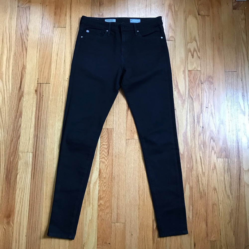 AG Adriano Goldschmied High-Rise Black Skinny Jeans